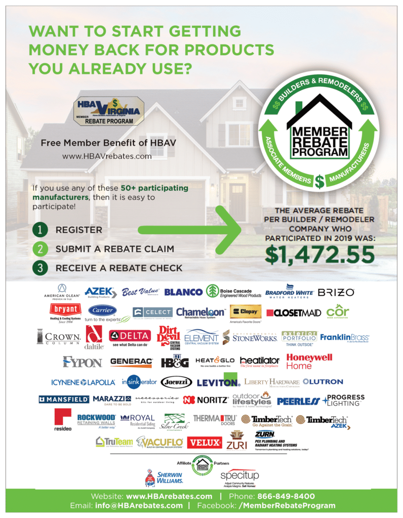 Builders And Remodelers Rebate Program